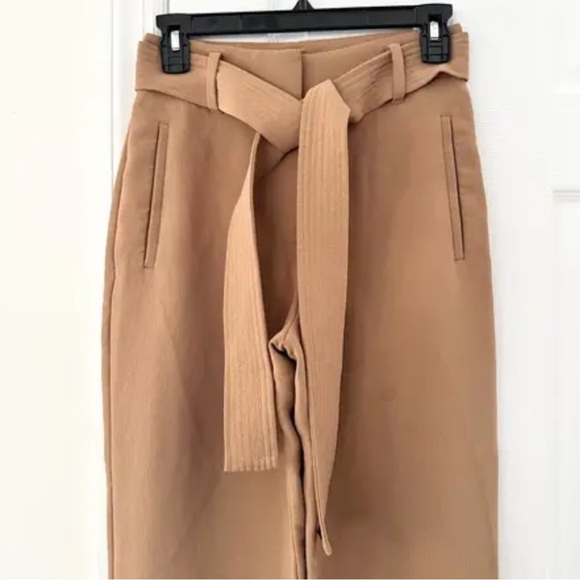 Artizia Wilfred Carmelized Walnut Tie Front Wide Leg Trousers - Picture 1 of 11
